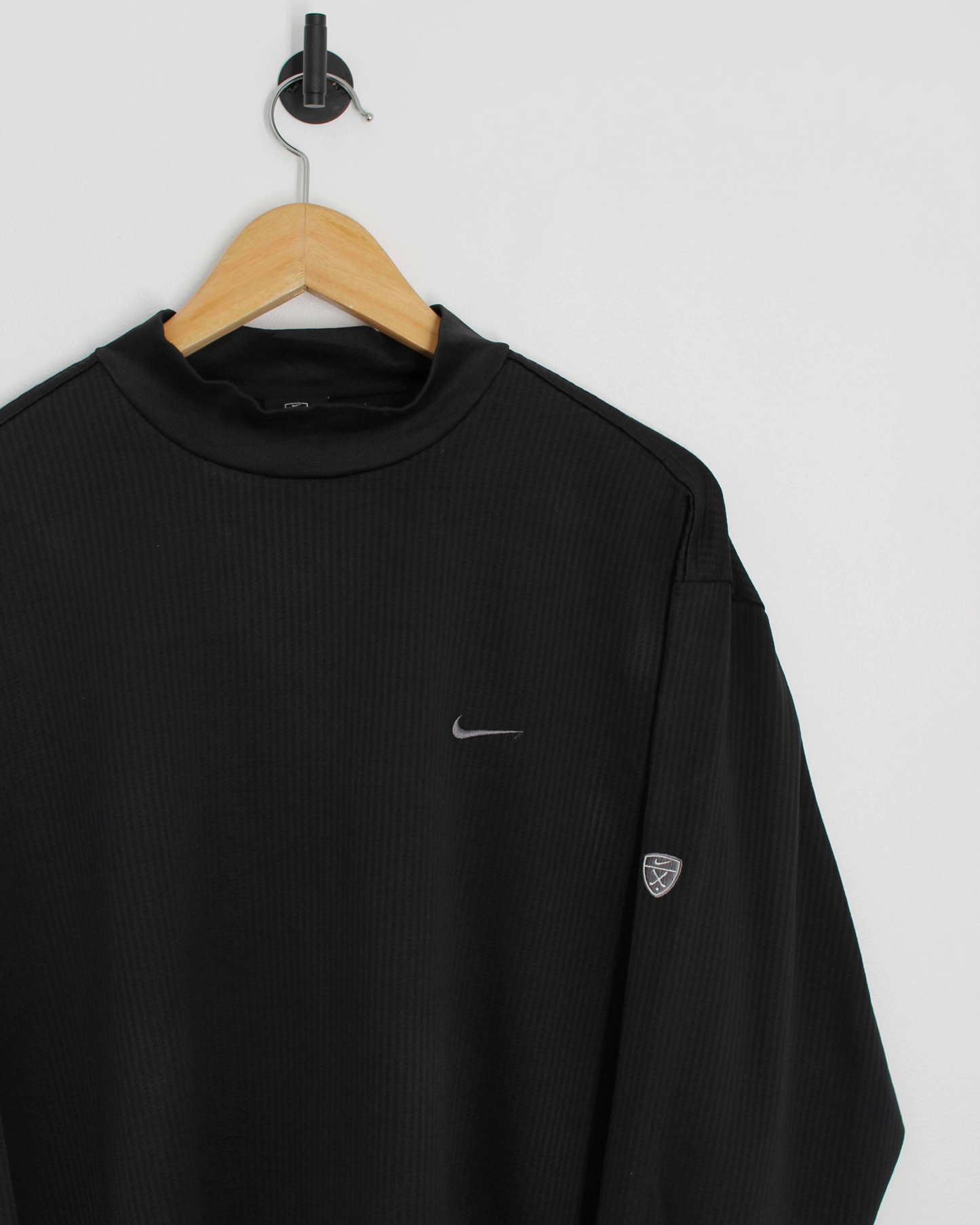 00s Nike Long Sleeve Black Mock Neck (L)