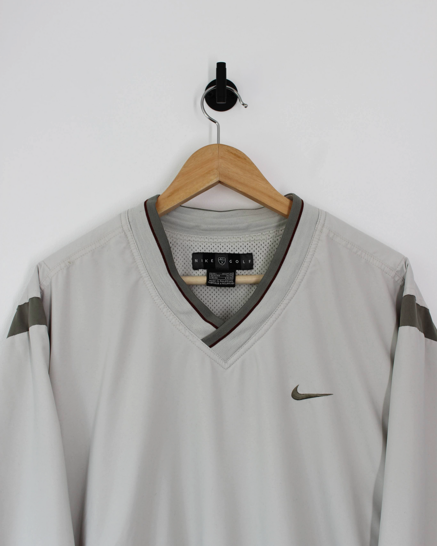 00s Nike Khaki/Cream Windbreaker (L)