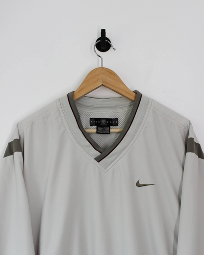 00s Nike Khaki/Cream Windbreaker (L)