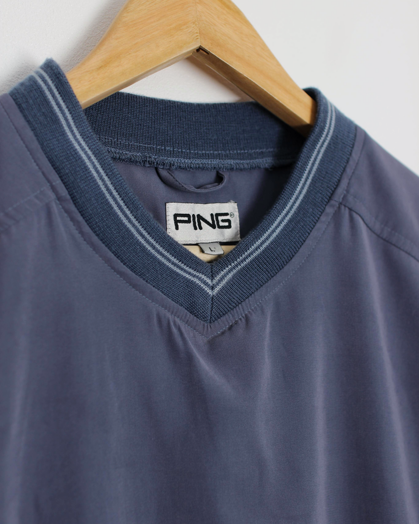 00s Ping Slate Blue V-Neck Golf Vest (L)