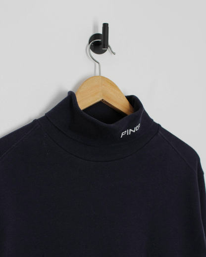 00s Ping Black Turtle Neck Golf Top (M)