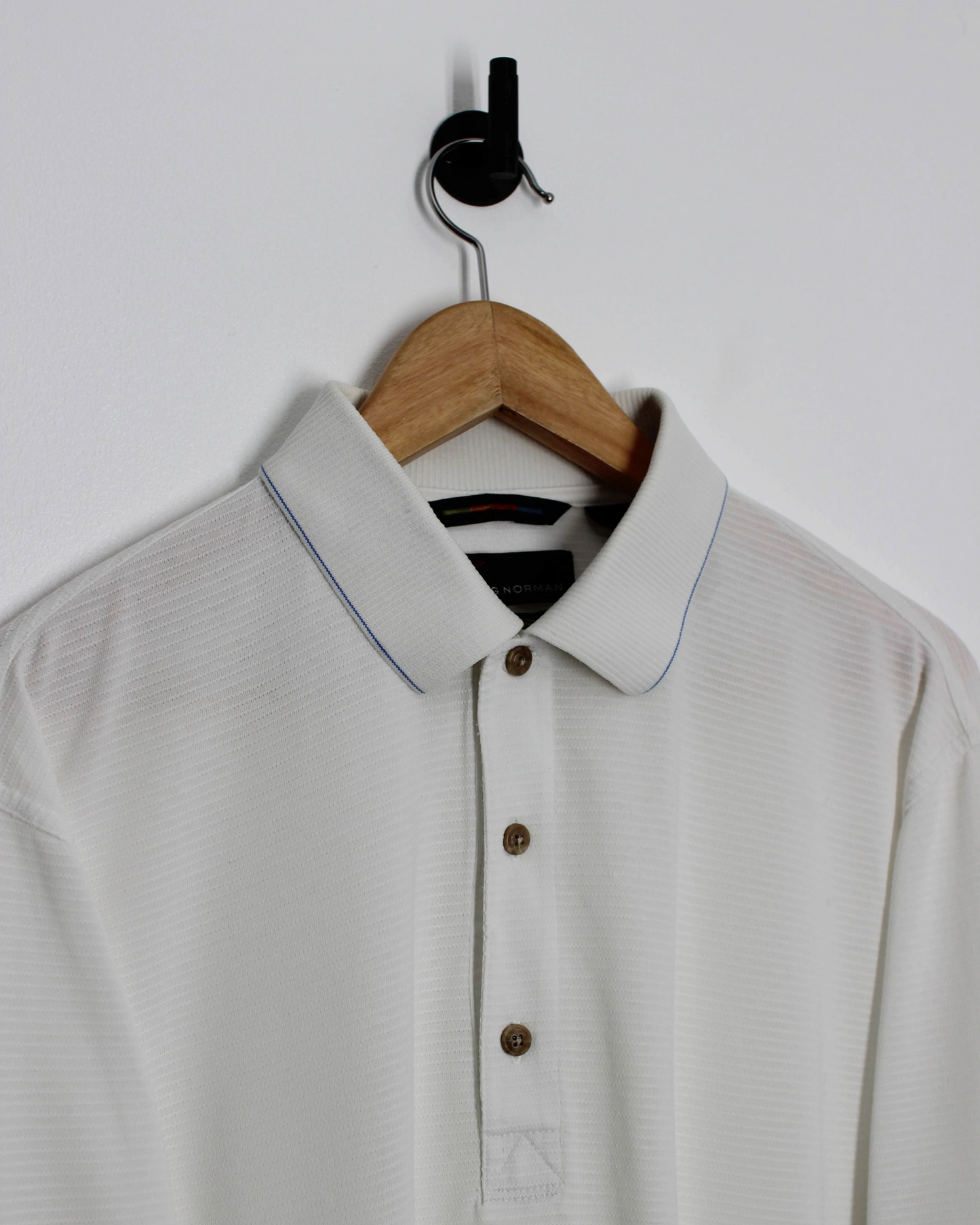 90s Greg Norman White Polo-Shirt (M)