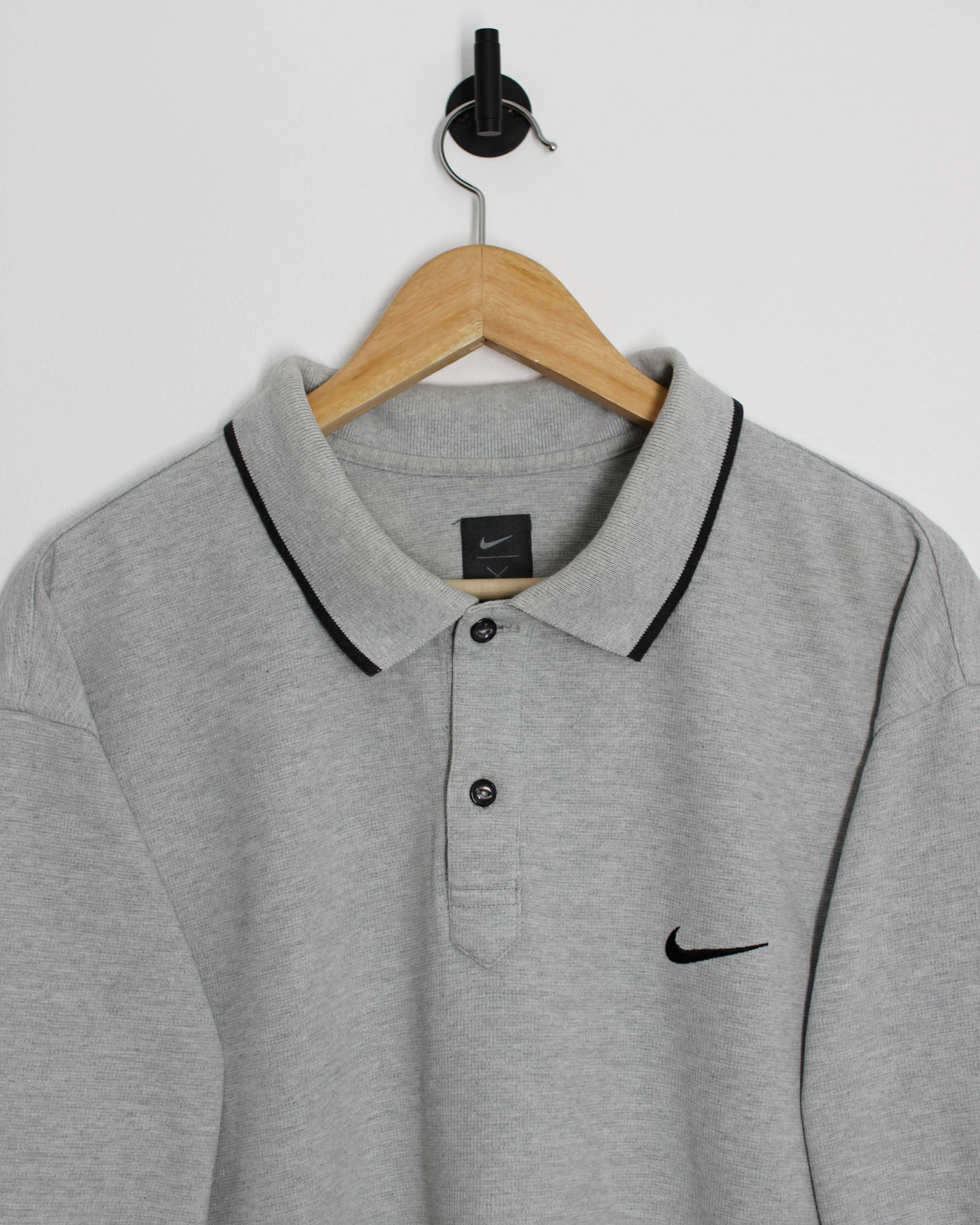 90s Nike Yin Yang Grey Polo-Shirt (XL)