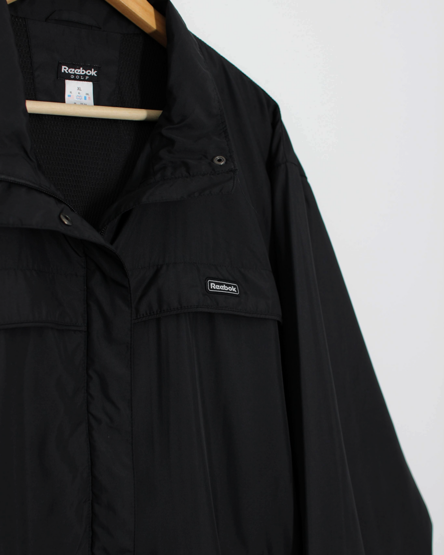 00s Reebok Black Full Zip Jacket (XL)