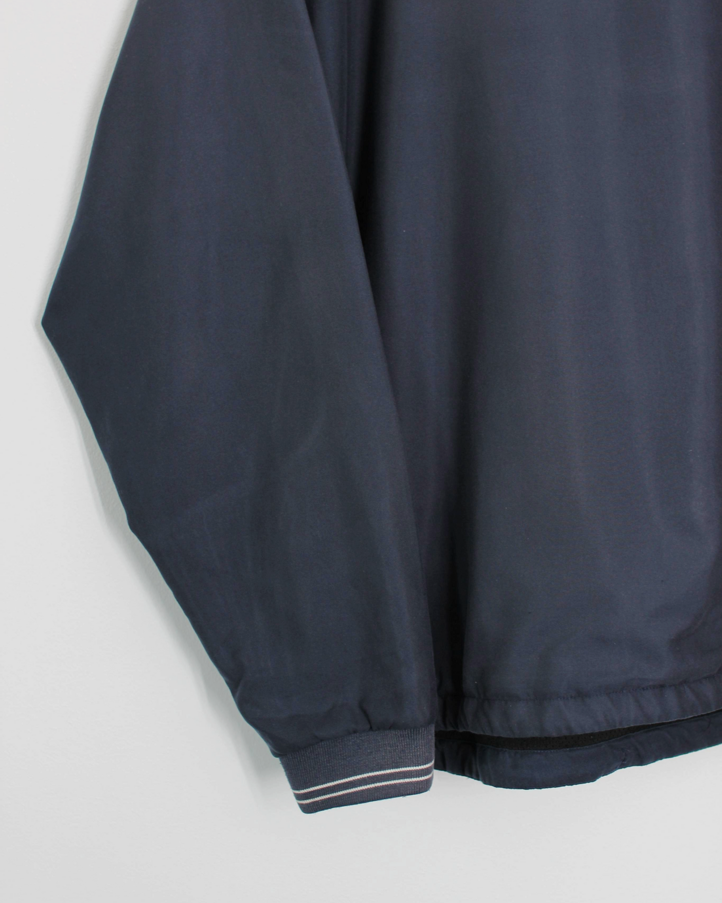 00s Nike Shield Logo Navy V-Neck Windbreaker (L)