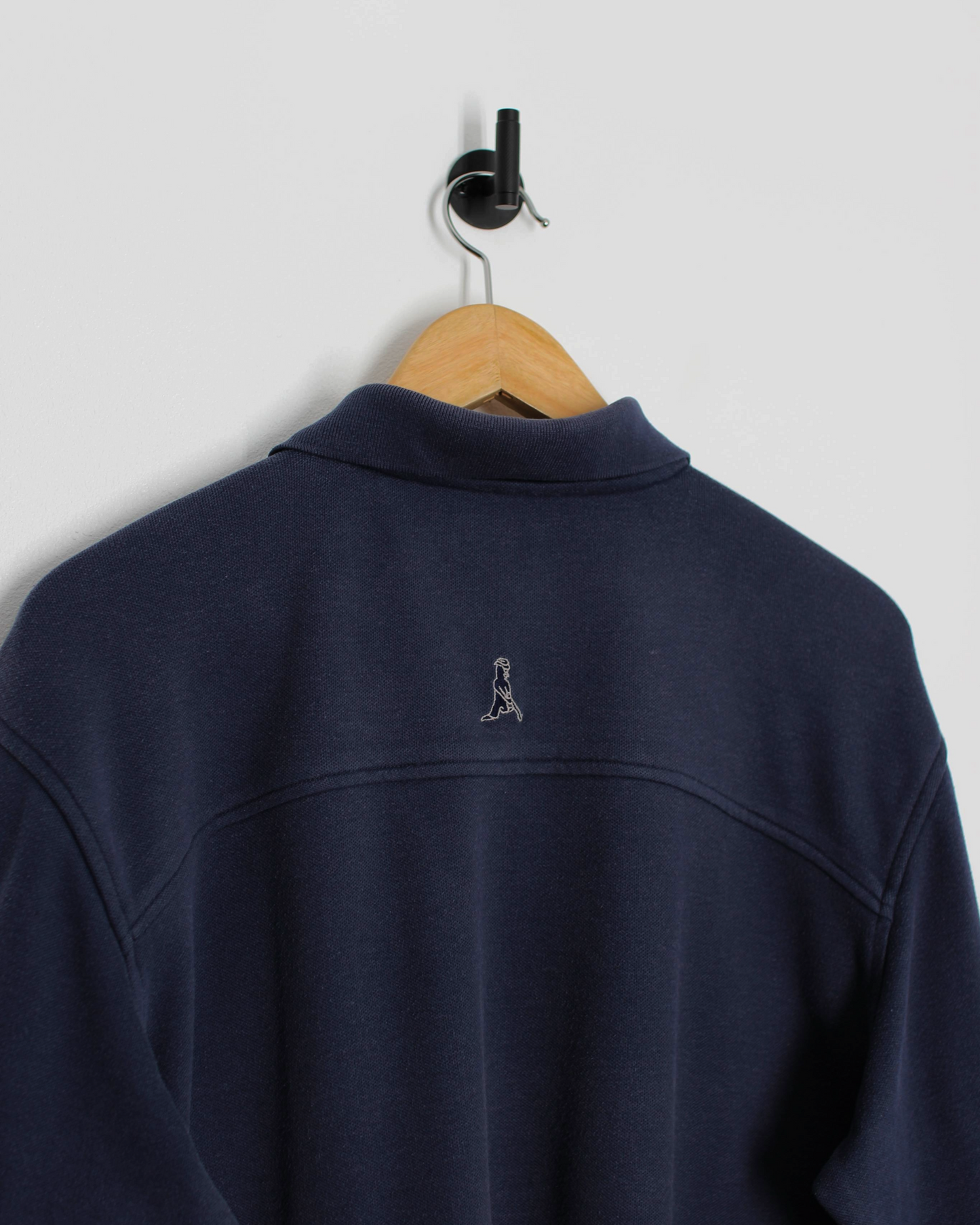 00s Ping Navy Long Sleeve Polo-Shirt (XL)