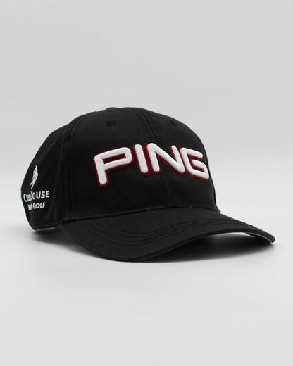00s Ping Black Spellout Cap