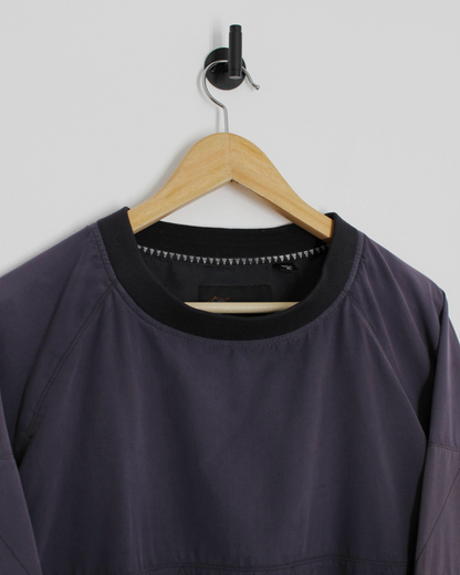 90s Greg Norman Washed Black Crewneck Windbreaker (L)