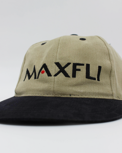 90s Maxfli Beige/Black Cap