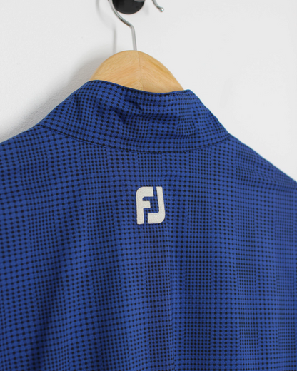 90s Dryjoys by Footjoy Blue Half Zip Jacket (M)