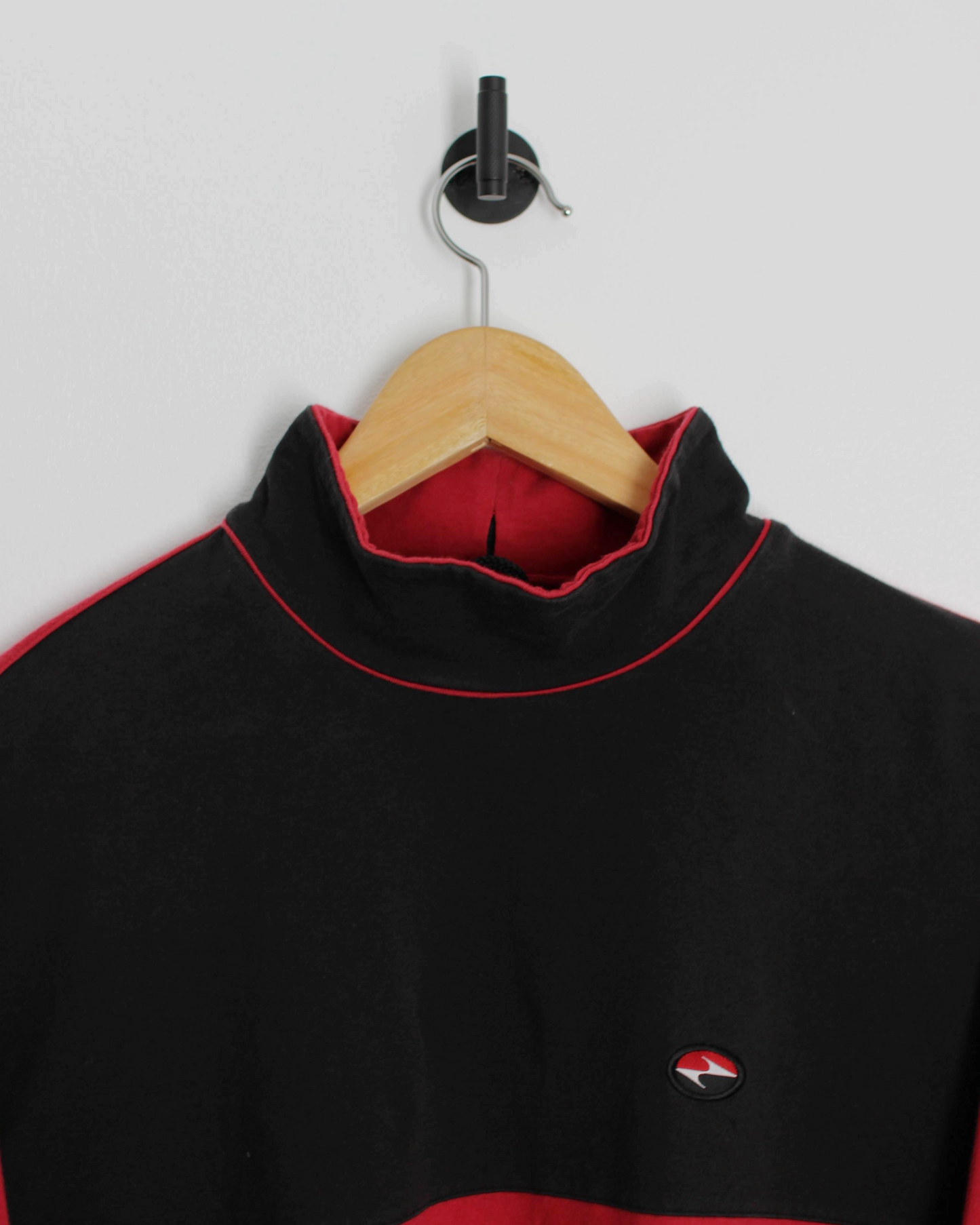 90s Tiger Woods Yin Yang Long Sleeve Mock Neck Golf Top (XL)