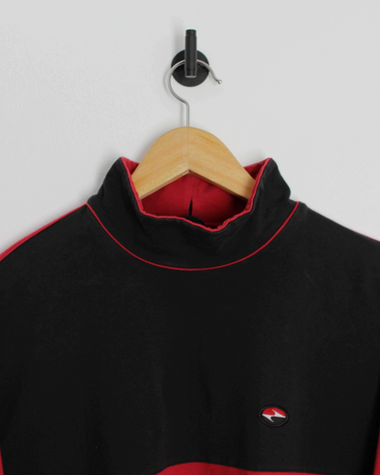 90s Tiger Woods Yin Yang Long Sleeve Mock Neck Golf Top (XL)