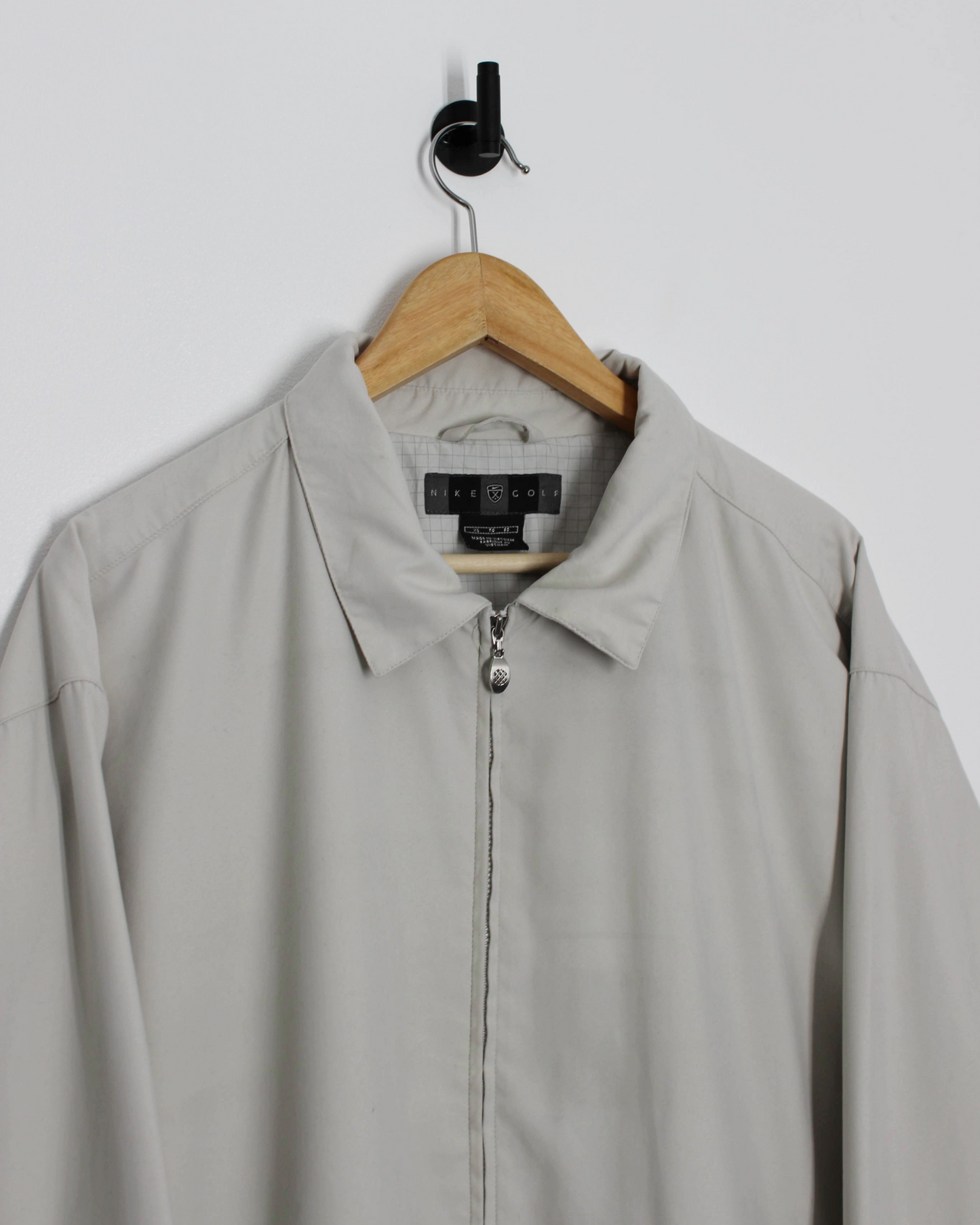 00s Nike Cream Harrington Style Full Zip Jacket (XL)