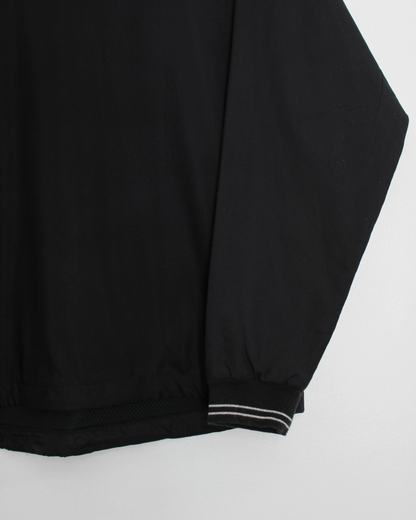 00s Nike Black V-Neck Windbreaker (S)