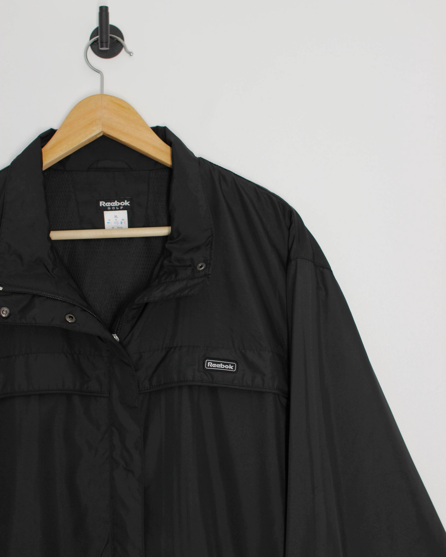 00s Reebok Black Full Zip Jacket (XL)