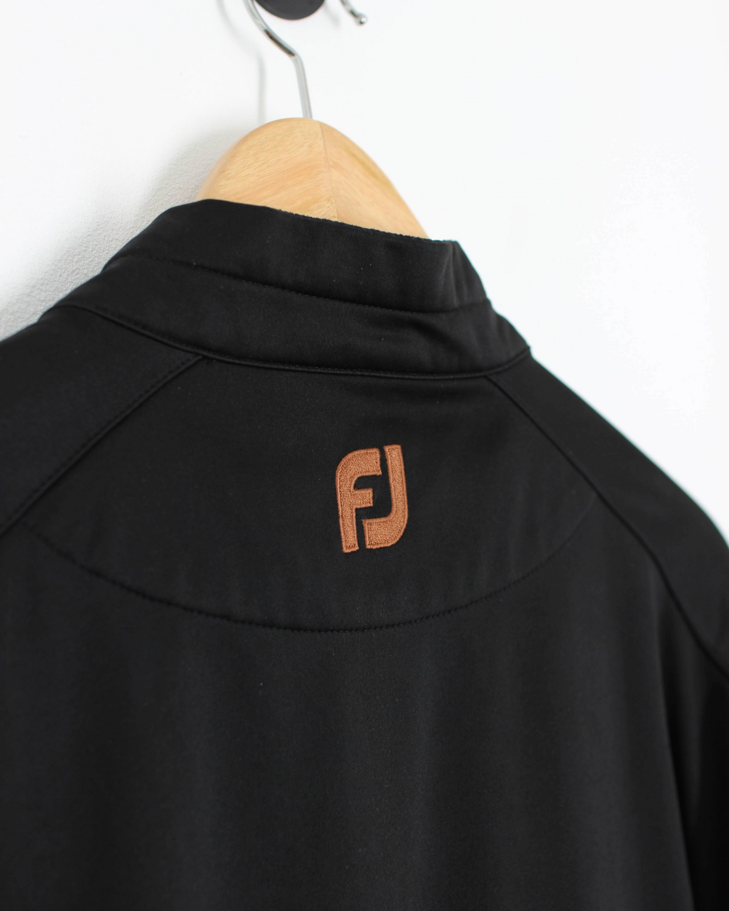90s Footjoy x Titleist Black/Bronze Full Zip Shell Jacket (L)