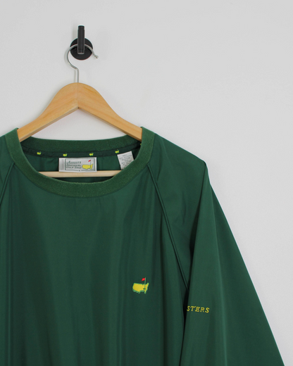 90s Official Masters Slazenger Green Crewneck Windbreaker (L)