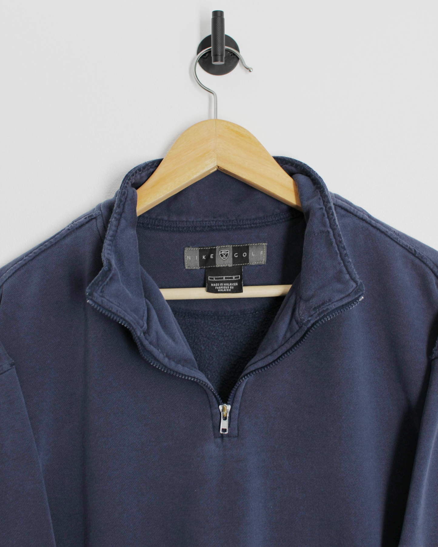 00s Nike Navy Quarter Zip Sweatshirt (M)