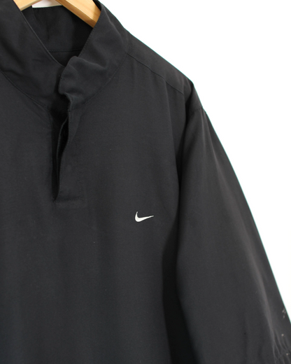 00s Nike Black Short Sleeve Windbreaker (L)