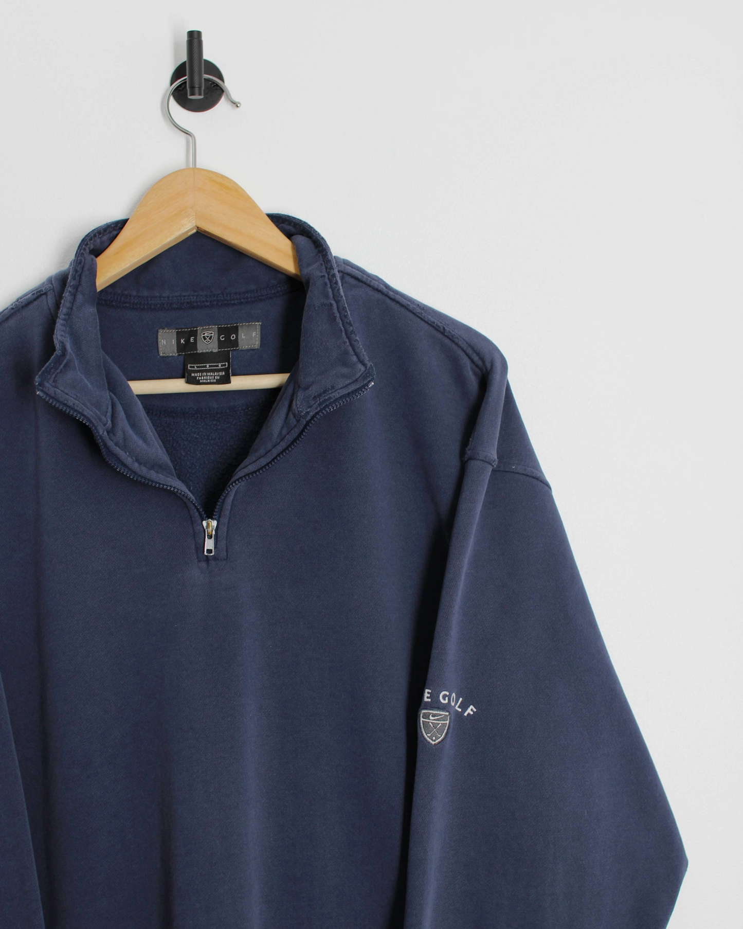 00s Nike Navy Quarter Zip Sweatshirt (M)