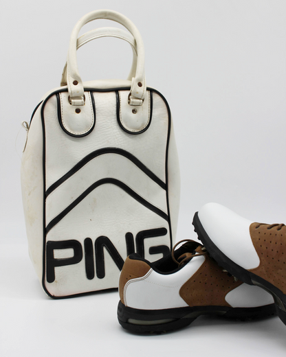 90s Ping Leather Golf Shoe Bag