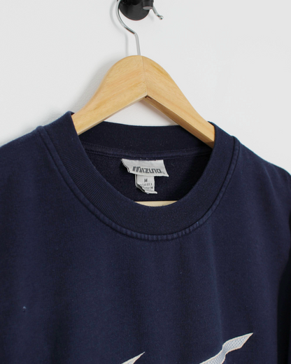 00s Mizuno Navy/Red Crewneck Sweatshirt (S/M)