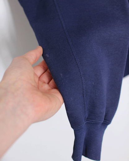 90s Adidas Navy Graphic Crewneck Sweatshirt (M)