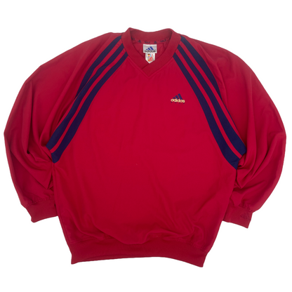 Adidas Red/Navy Windbreaker (S/M) - Generation Mulligan