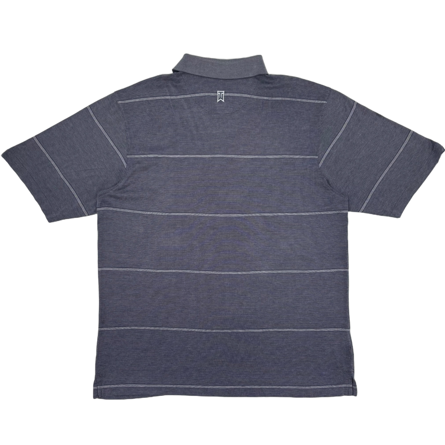 Nike Tiger Woods Grey Striped Polo-Shirt (L)