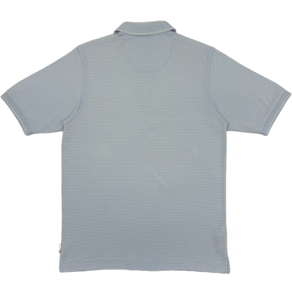 Nike Golf Light Blue/White Striped Polo-Shirt (M)