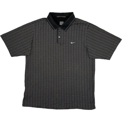 Nike Tiger Woods Black/White Abstract Polo-Shirt (M)