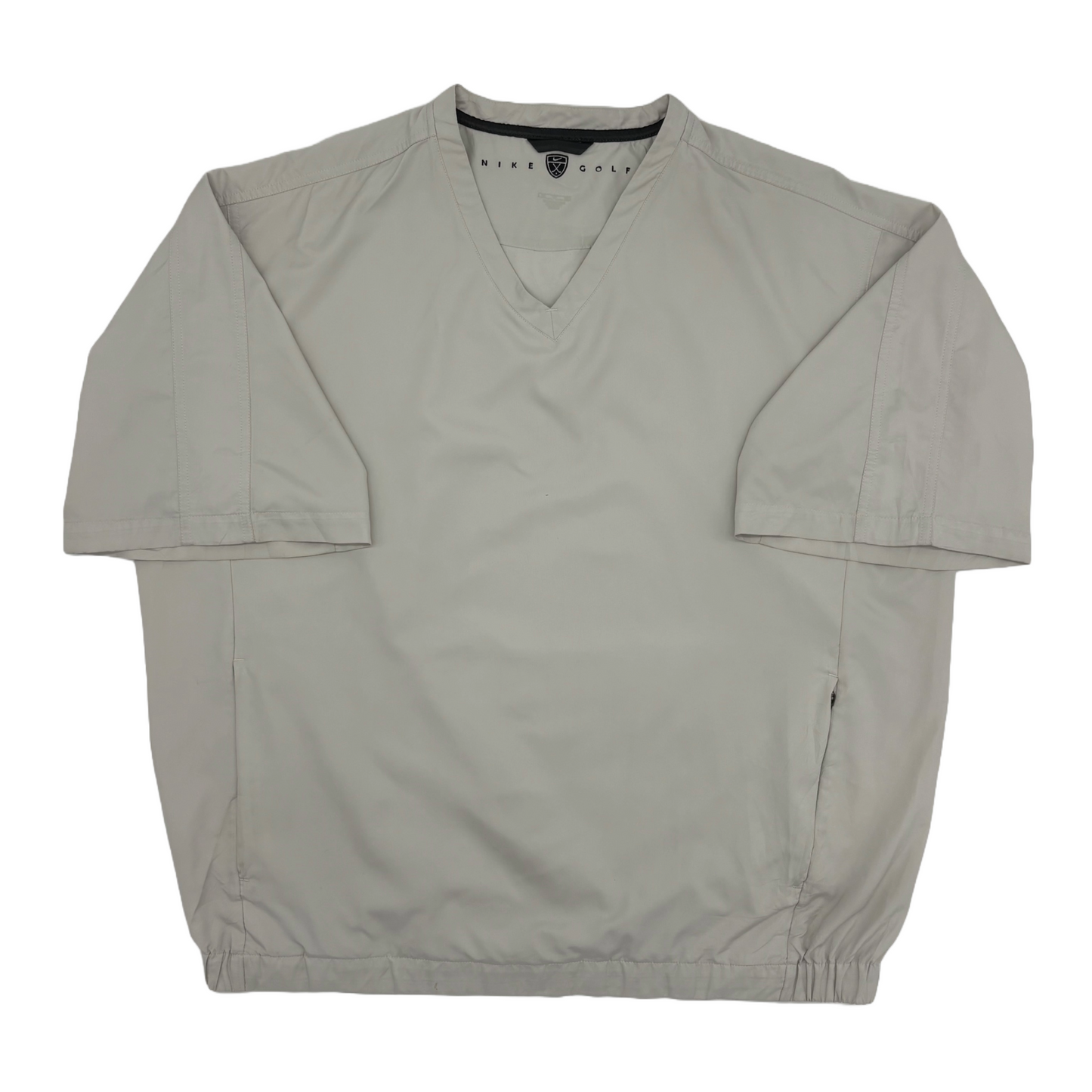 Nike Beige Short Sleeve Windbreaker (XL)