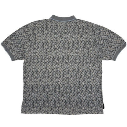 Reebok Grey Abstract Polo-Shirt (L)
